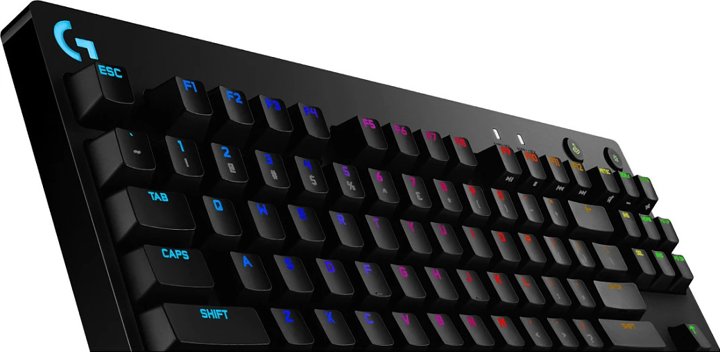 Tastierë mekanike Logitech G PRO, Tenkeyless, RGB LED, e zezë