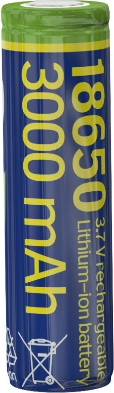 Bateri rikarikueshme Li-ion Gembird EG-BA-18650-10C/3000 18650 3000mAh 3.7V, pol i sheshtë, 1 copë