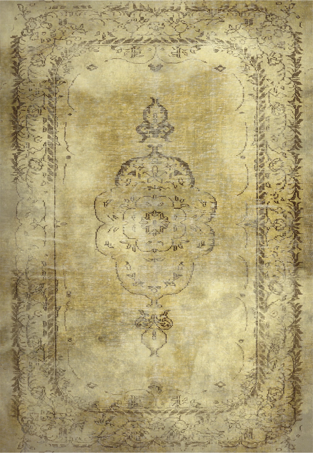 Tapet JOSIANE, ngjyrë ari, 160x230cm, me franja