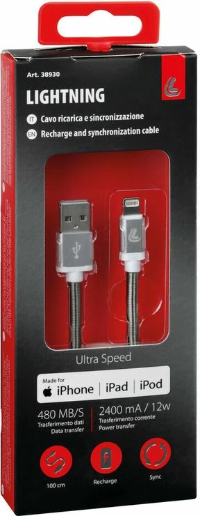 Usb Kabllo Iphone 100cm E Bardhe