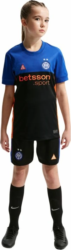 Fanellë fëmijësh Nike Inter Milan Stadium SE 2026, e zezë/kaltër