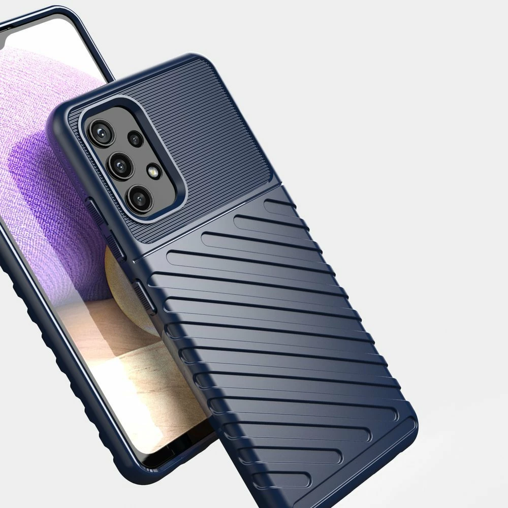 Mbështjellës Hurtel Thunder Case për Samsung Galaxy A32 5G, TPU, Kaltër