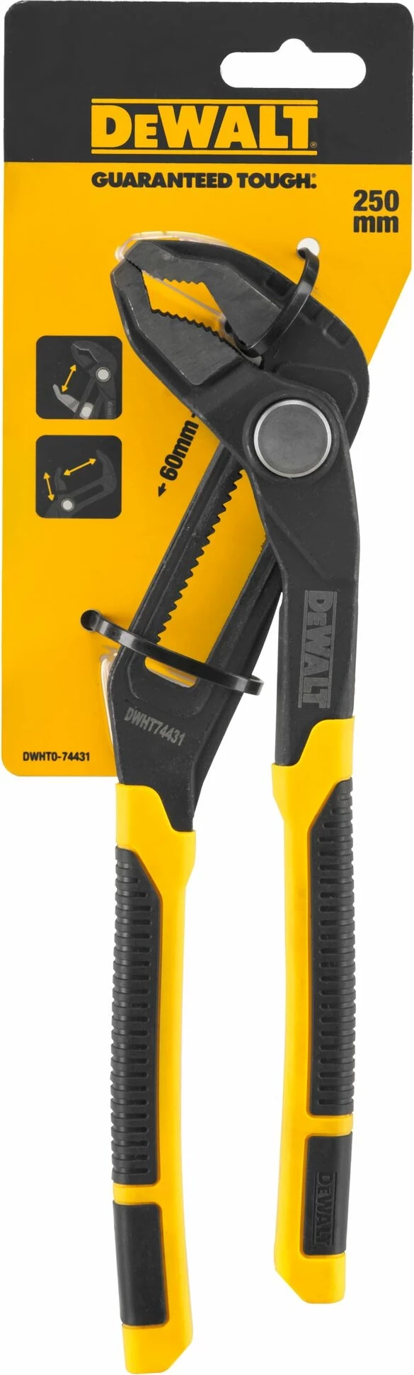 Pincë DeWalt DWHT0-74431 250 mm e zezë/verdhë