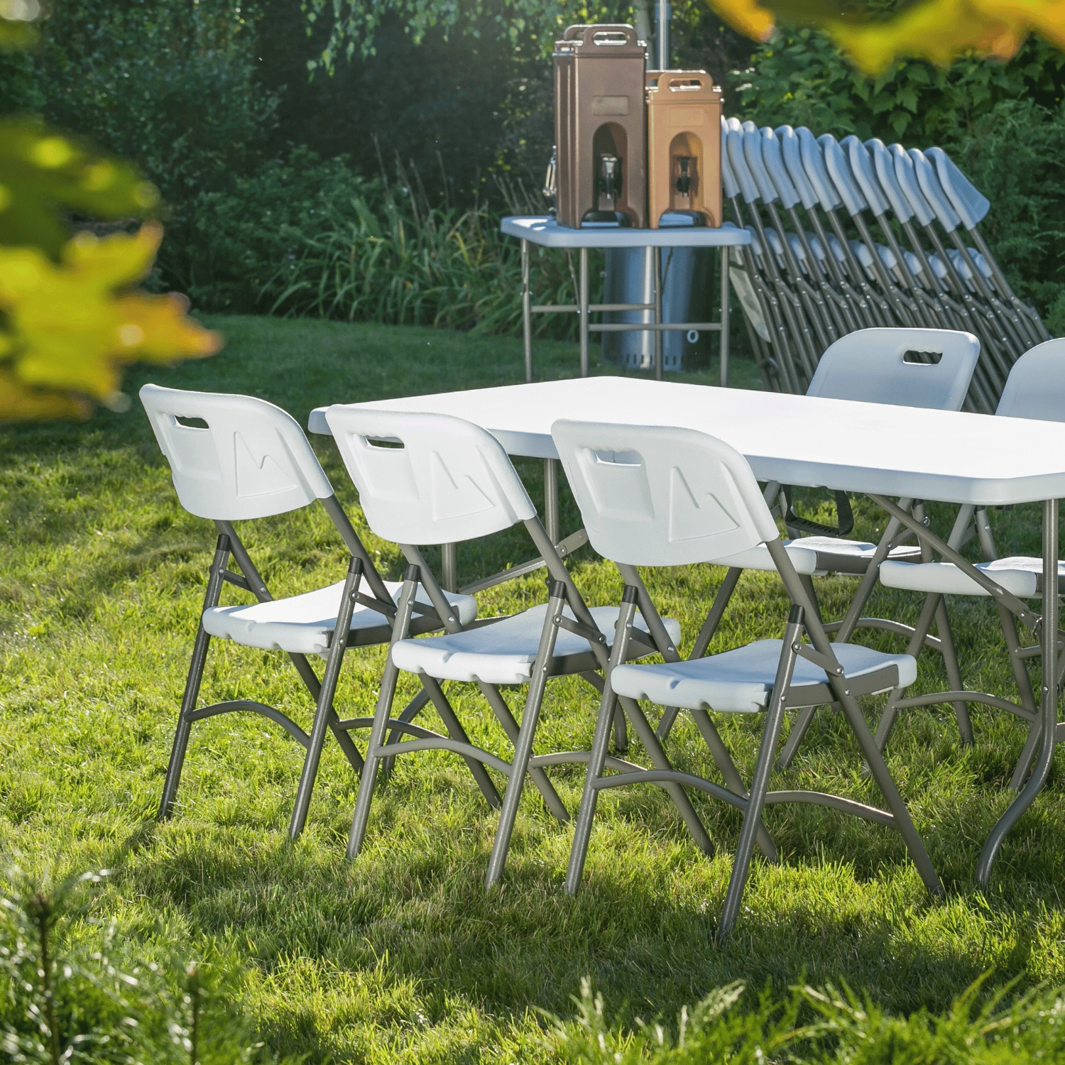 Karrige palosëse catering, Amerbox, 540x440x(H)840 mm, ngarkesë max 175 kg, e bardhë