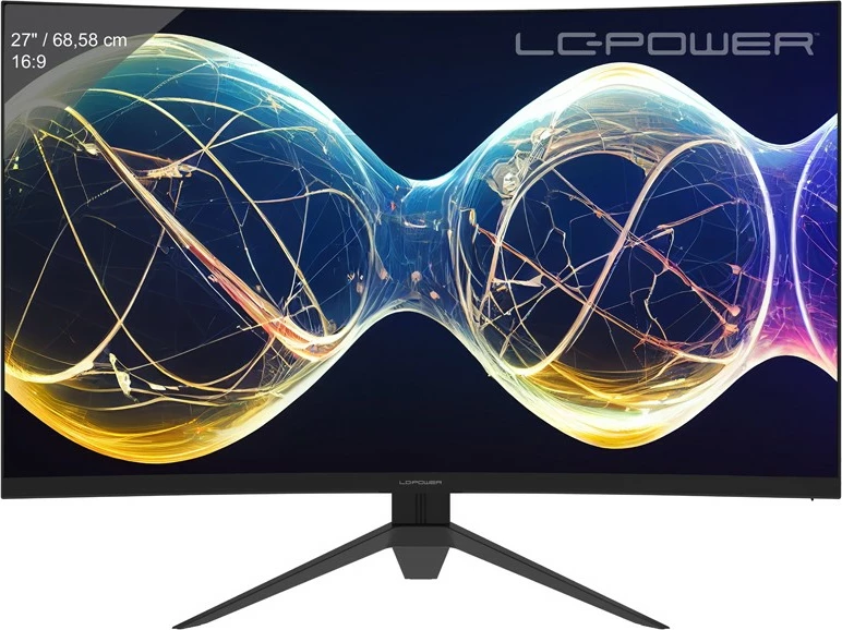 Monitor LC-Power LC-M27-FHD-165-C-V3, 27", Full HD, 165Hz, LED, i zi