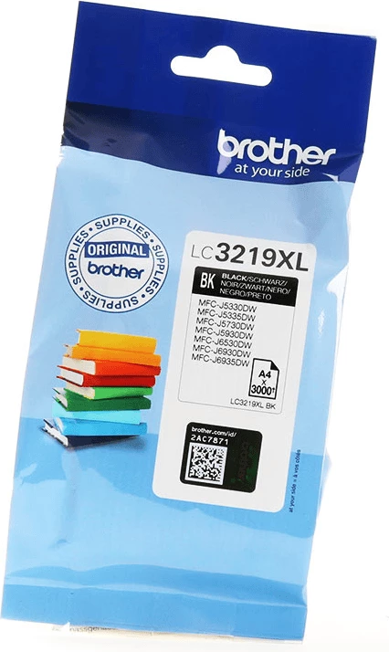 Kasetë boje, Brother, LC3219XLBK, XL, rendiment 3000 faqe, e zezë