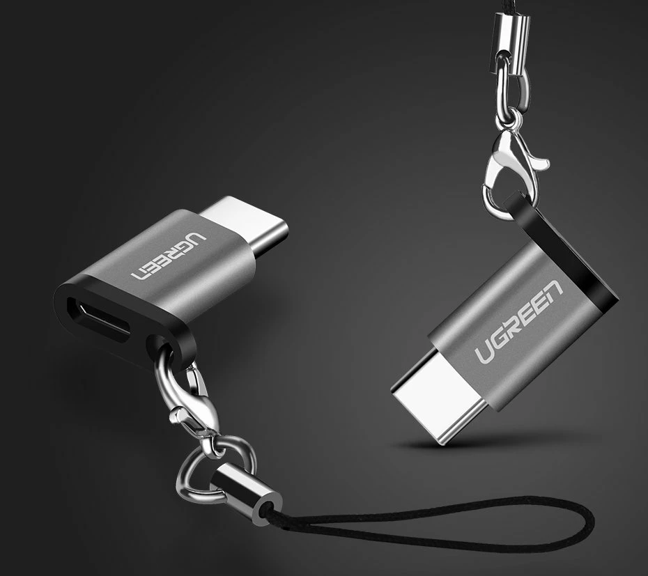 Adapter Ugreen micro USB në USB Type-C, i zi