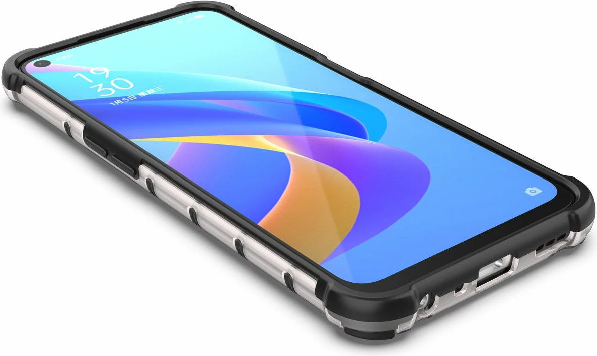 Mbështjellës Hurtel Honeycomb për Oppo A76 / Oppo A36 / Realme 9i, Transparent