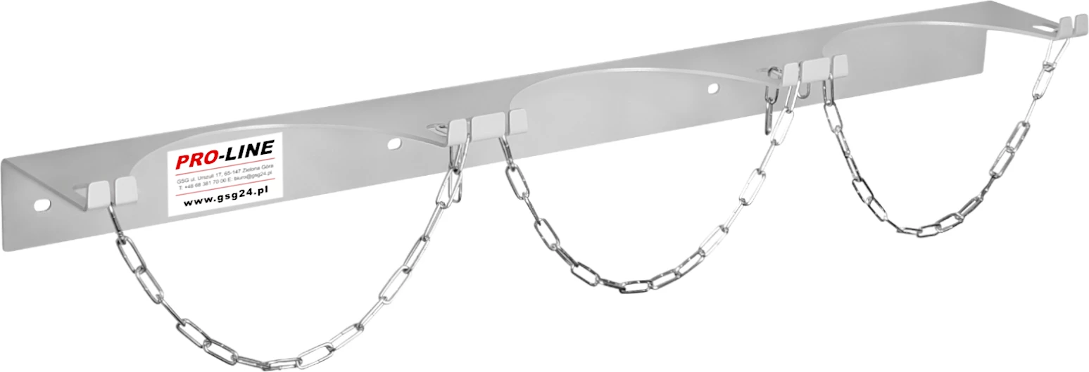 Mbajtëse muri për 3 bombola gazi Pro-Line 1013441, diametër maksimal 250 mm, gri