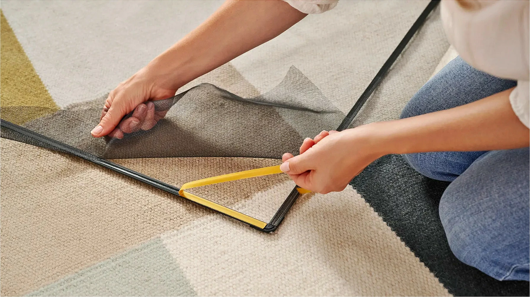 Rrjetë kundër insekteve tesa Insect Stop Clip-On, 100x120 cm, për dritare, antracit