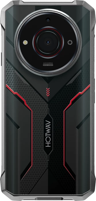 Celular HOTWAV T7S 4GB/128GB 6.52\" HD+ Android 13 IP68/IP69K MIL-STD-810H Dual SIM 6280mAh USB-C, i zi, set me kabllo + karikues + film mbrojtës