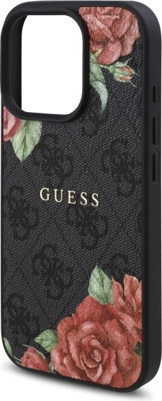 Mbështjellës Guess GUHMP16XP4ROPEMCK për iPhone 16 Pro Max 6.9", hardcase, MagSafe, zi