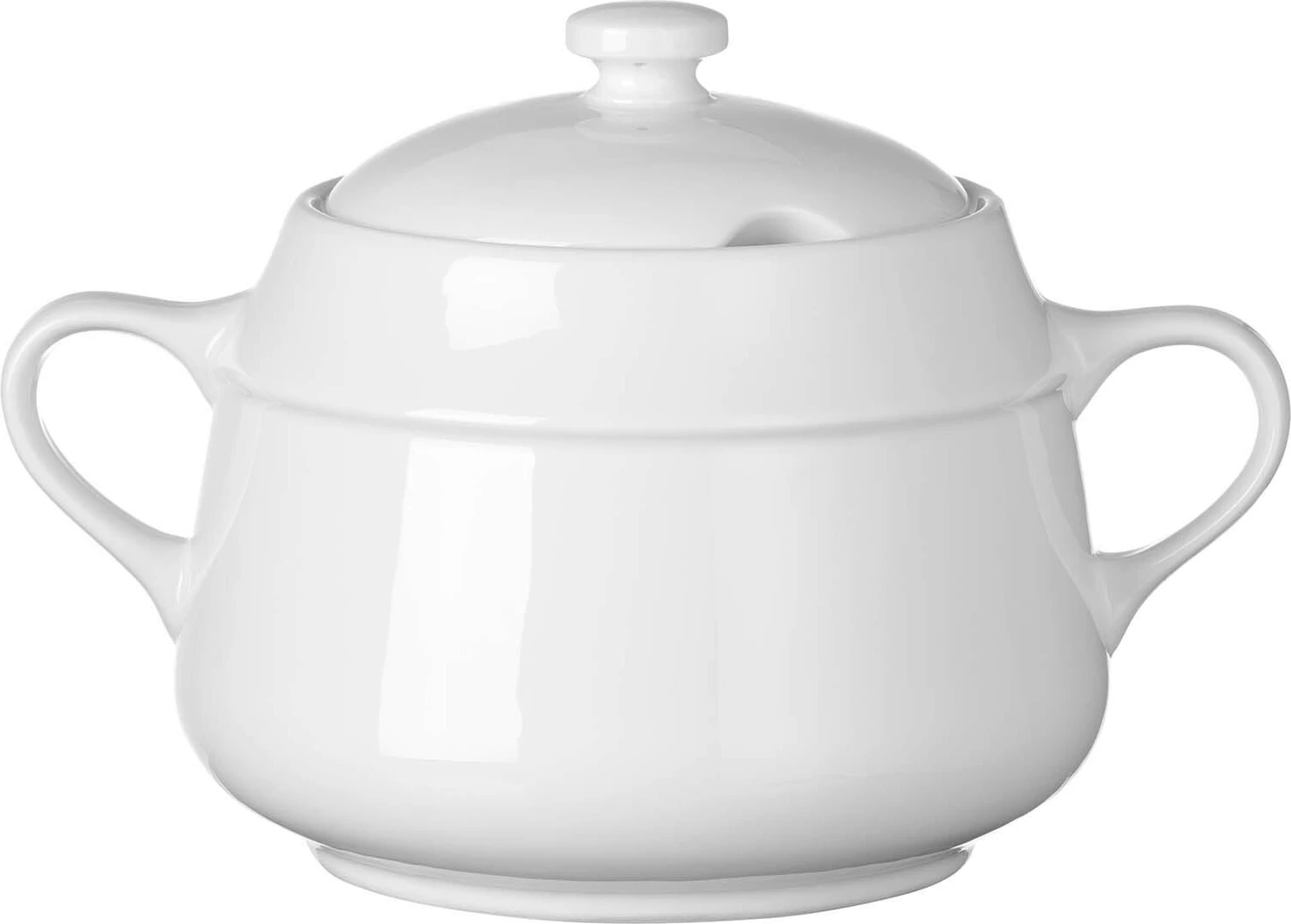 Turetë supë Fine Dine Pure Bianco 3L, e bardhë, set 2 copë