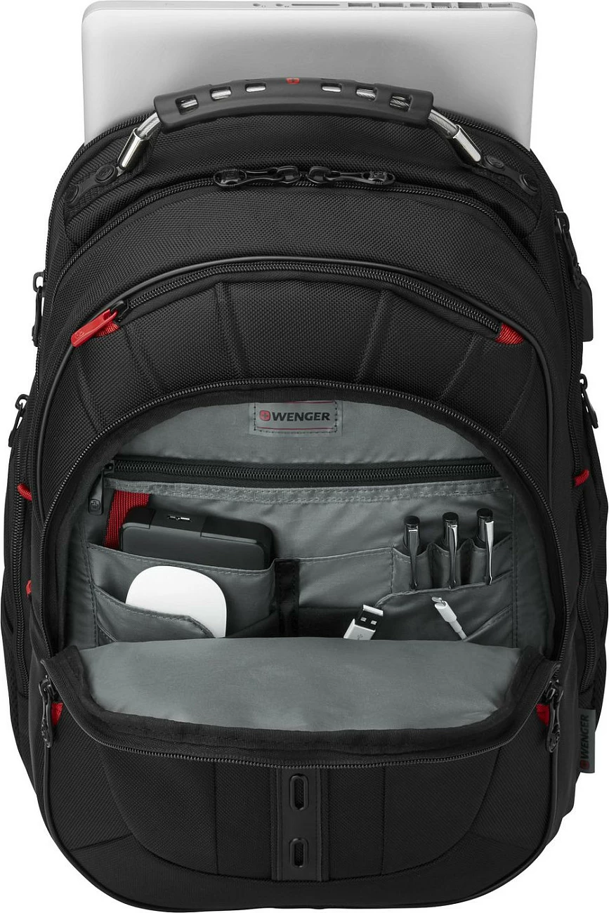 Çantë shpine Wenger Pegasus Deluxe Ballistic 16 inç e zezë