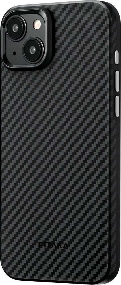 Mbështjellës Pitaka MagEZ Case Pro 4 për iPhone 15, MagSafe, aramid fiber/TPU, 1.65 mm, 35 g, Black/Grey Twill 7