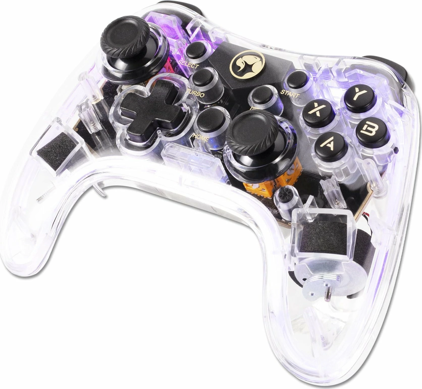Kontroller lojërash Marvo Ghost 40 GT-88, Bluetooth wireless, RGB, bateri 800mAh, transparent