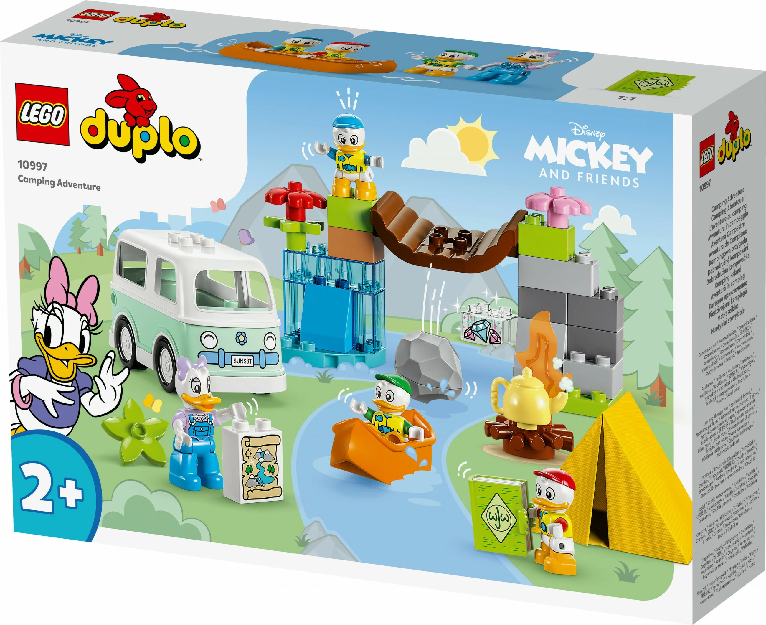 Set ndërtimi LEGO DUPLO Disney Camping Adventure, 37 pjesë, shumëngjyrësh