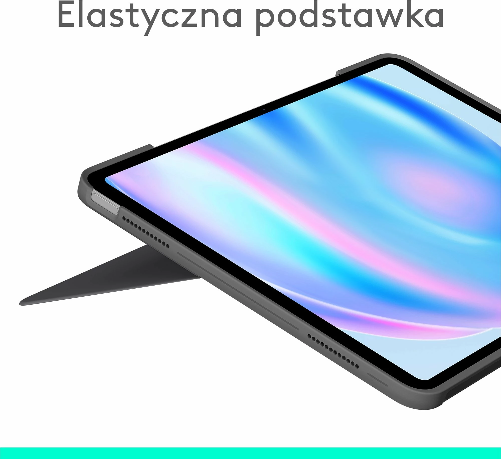 Tastierë me mbështjellës Logitech Combo Touch 920-012618 për iPad Air 13-inch (M2/M3, 2024/2025), Gri