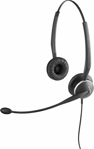 Kufje Jabra GN2100 Duo, me kabllo, 80 - 15000 Hz, për zyrë/qendër thirrjesh, e zezë