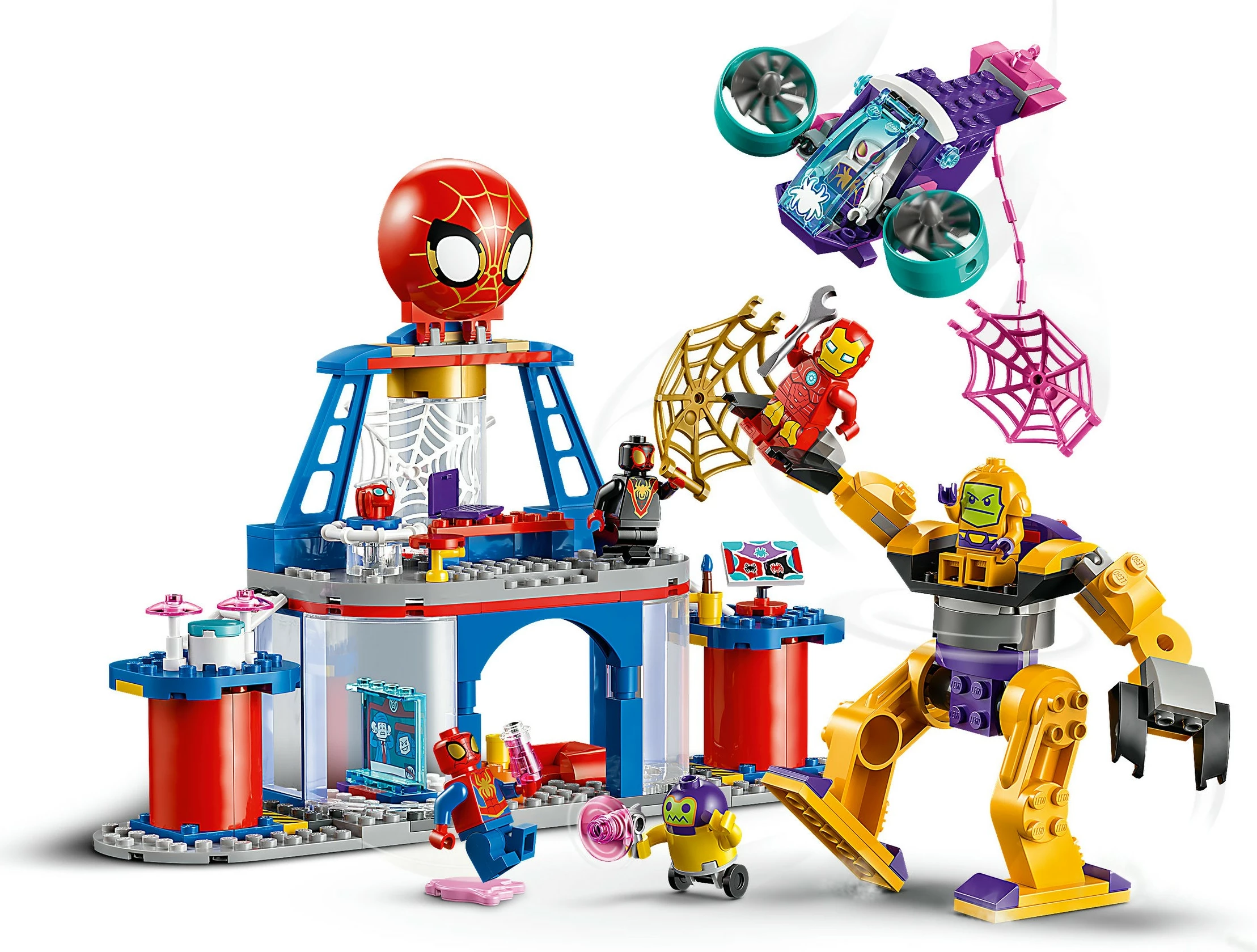Set LEGO Marvel 10794 Spidey Team Headquarters, lodër ndërtimi për fëmijë