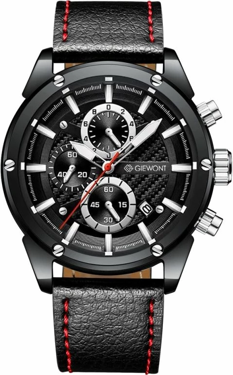 Orë dore meshkuj Giewont GW8810-A1, e zezë