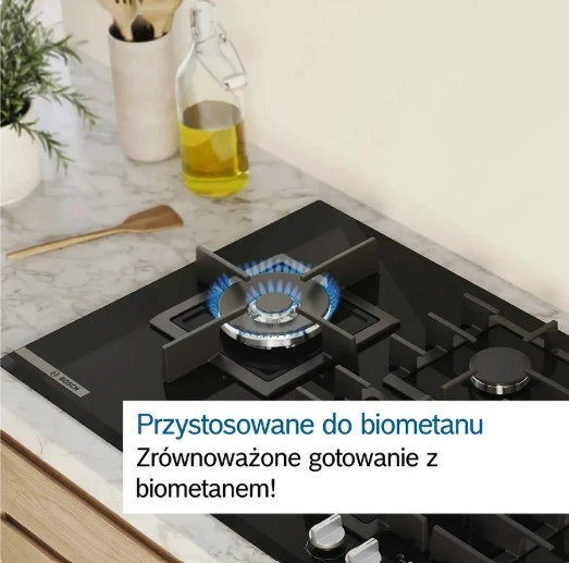 Sobë me gaz Bosch PCQ7A5I90, 75 cm, inox, 5 zona