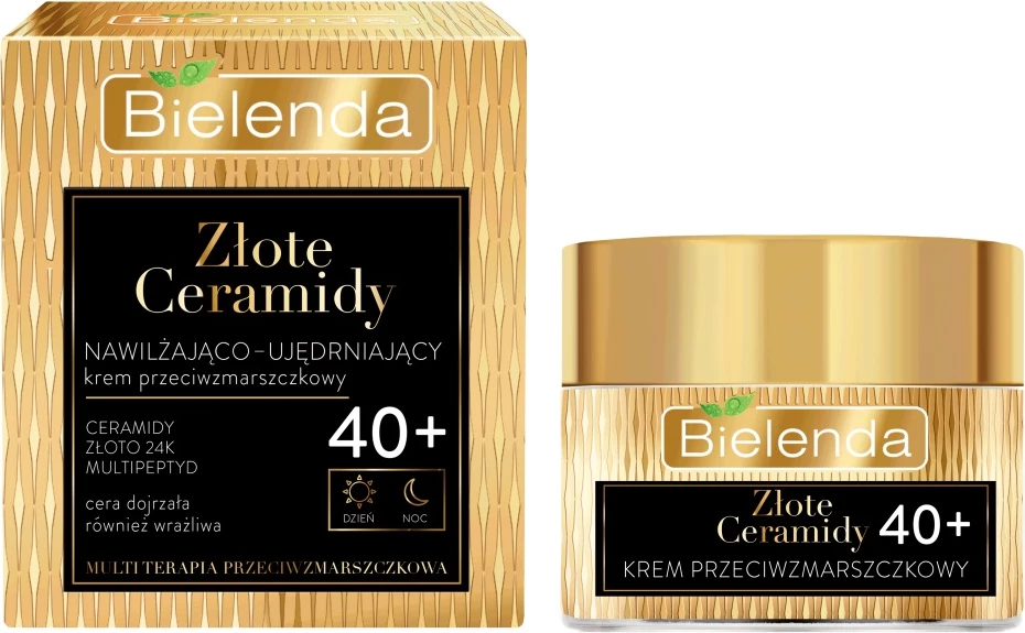 Krem fytyre anti-rrudhë Bielenda Golden Ceramides 40+ për femra 50ml