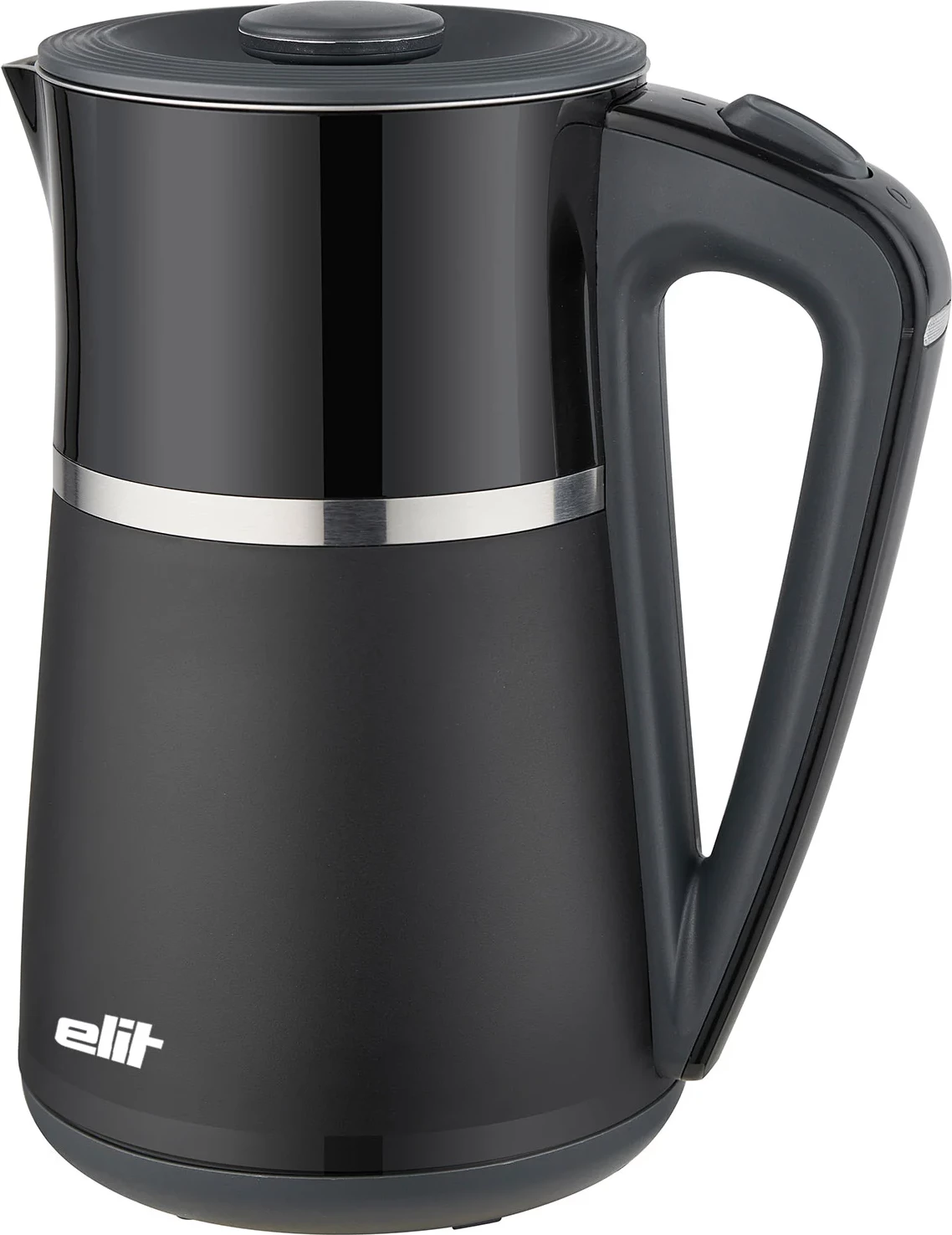 Zierëse uji elektrike, Elit, ELEGANCE 1.7B, 1.7L 1850-2200W, mur i dyfishtë inox, bazë 360°, e zezë 6