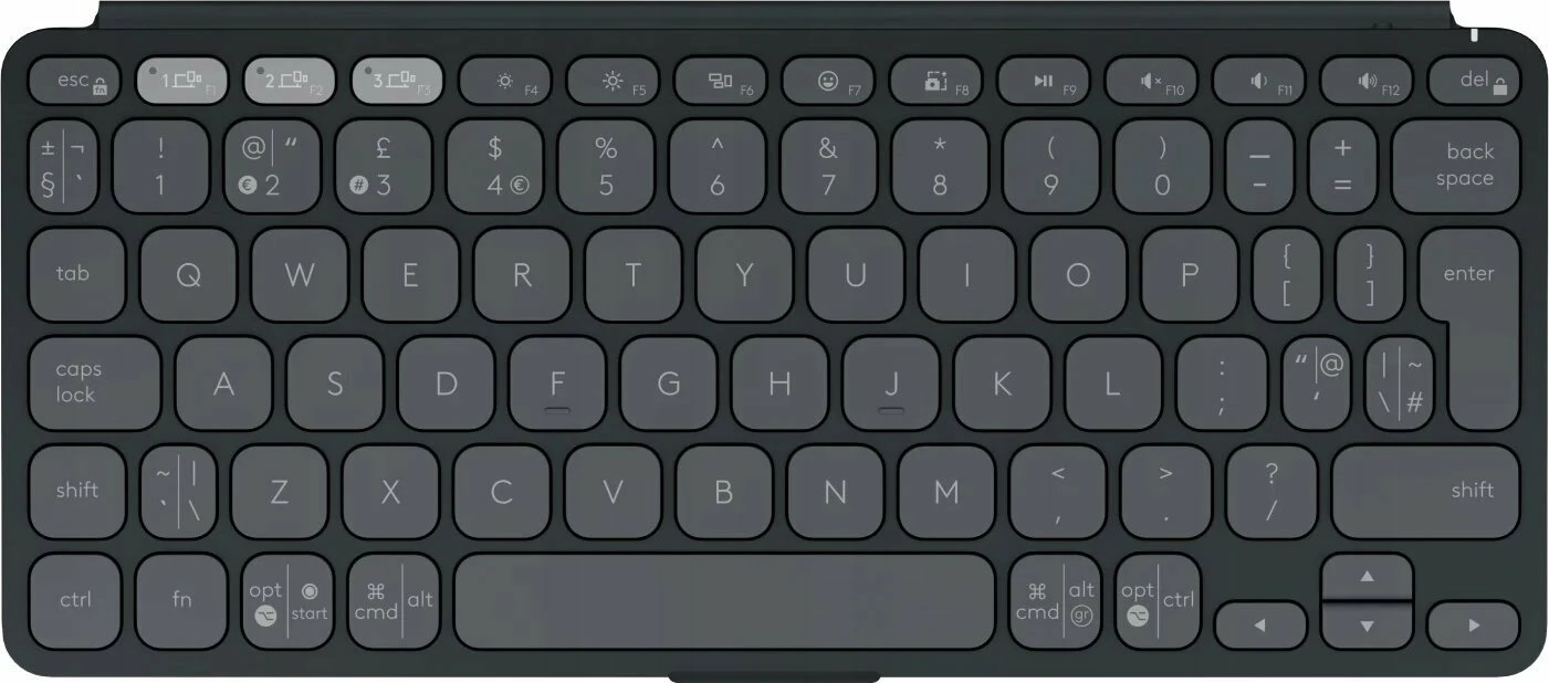 Tastierë për tablet Logitech Keys-To-Go 2, US, USB-C, Graphite