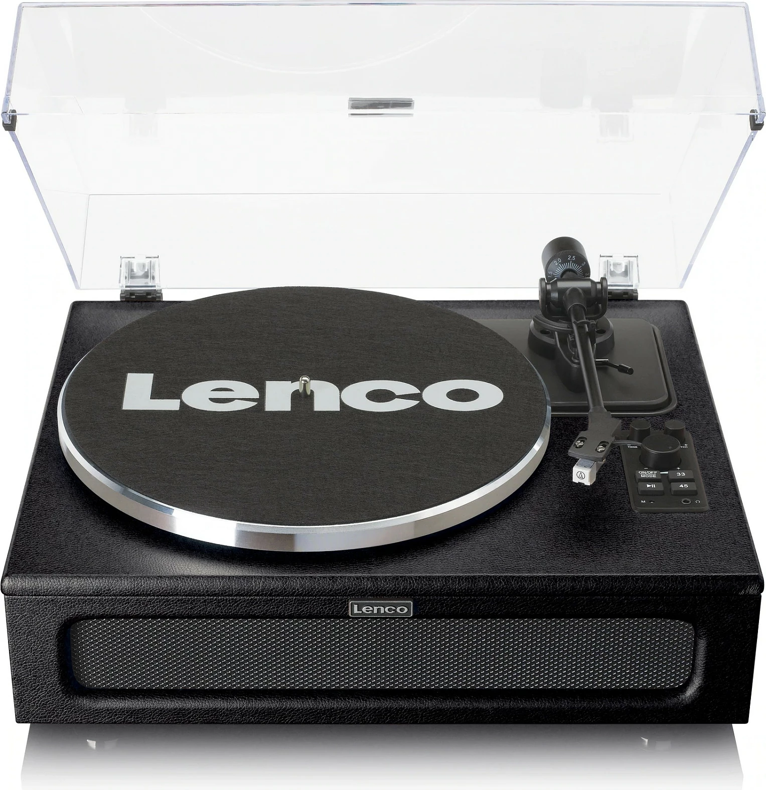 Gramafon Lenco LS-430BK, me altoparlantë të integrum, Bluetooth 5.0, 40 W, 33/45 RPM, i zi