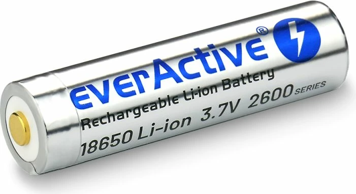 Bateri everActive EV18650-26M 18650 Li-Ion 3.7V 2600mAh me Mini USB dhe kuti mbrojtëse