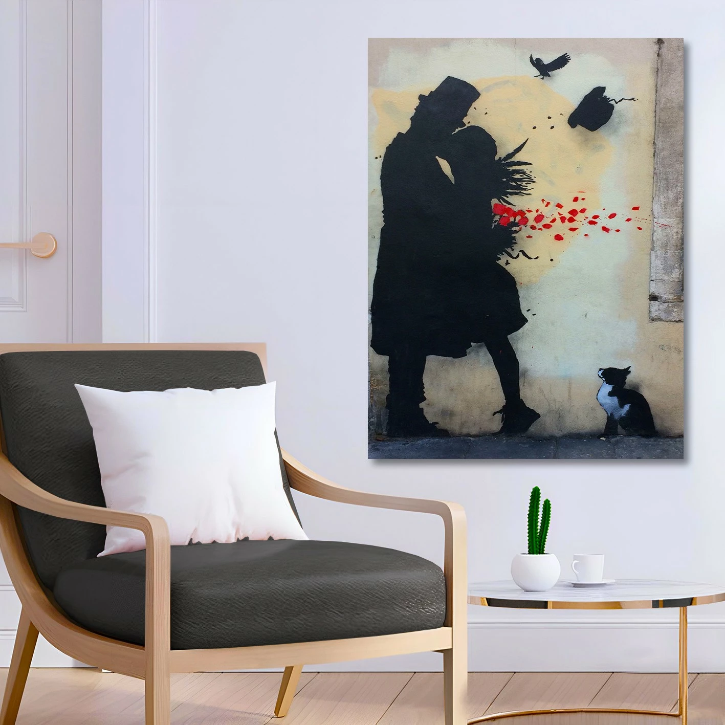 Pikturë dekorative në kanavacë, shumëngjyrëshe, Wallity KNV4458_5070, 50x70cm
