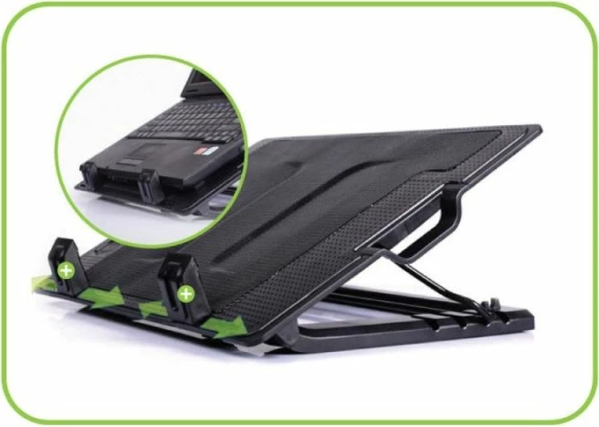 Pad ftohës për laptop TECHly, i zi