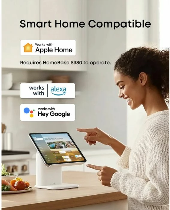 Kamerë sigurie ANKER Eufy Security SoloCam E42 (T8173321) 4K 360° me SolarPlus 2.0, microSD deri 128GB, kamerë shtesë, e bardhë