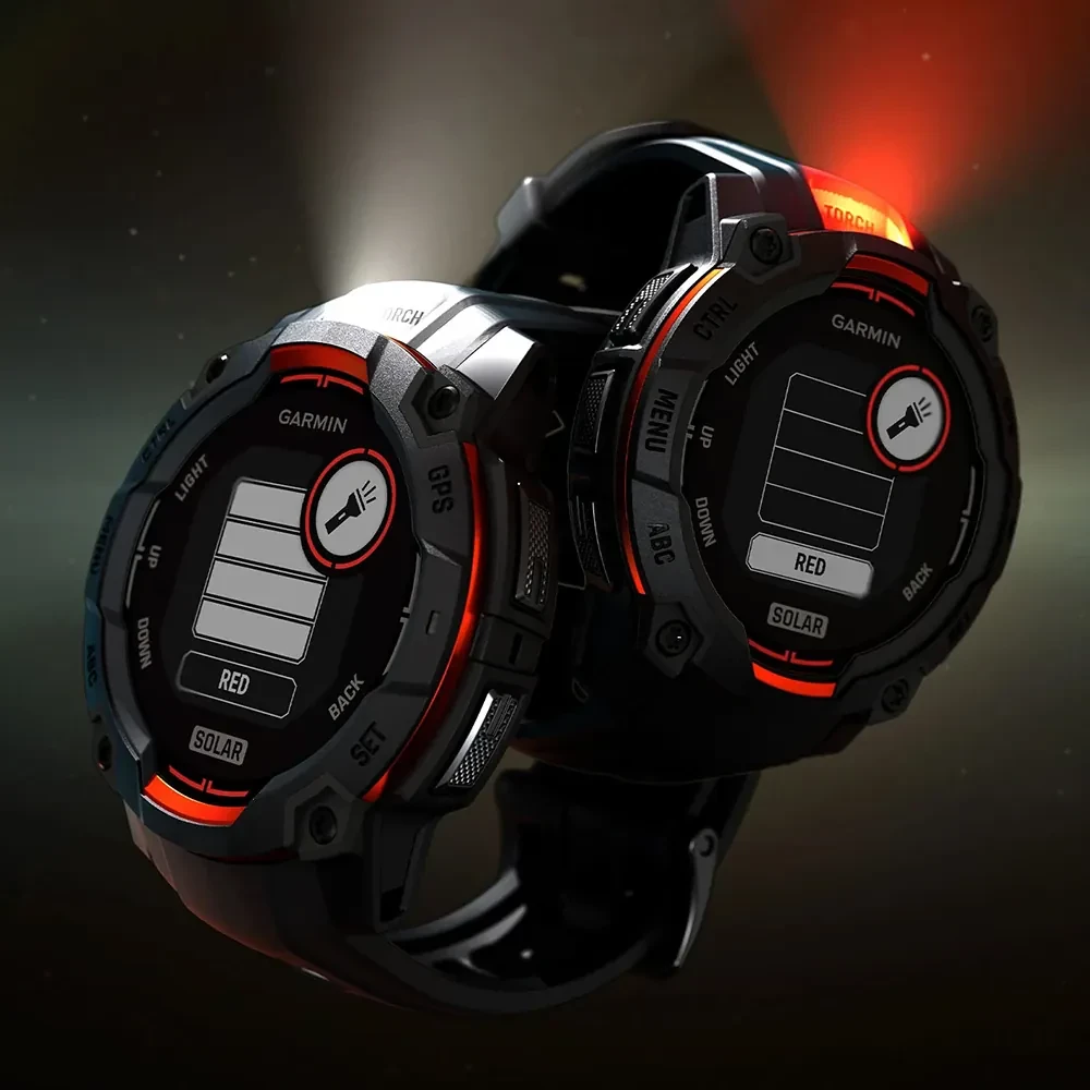 Smartwatch, Garmin Instinct 3 Solar 45mm, 010-02934-00, e zezë/portokalli