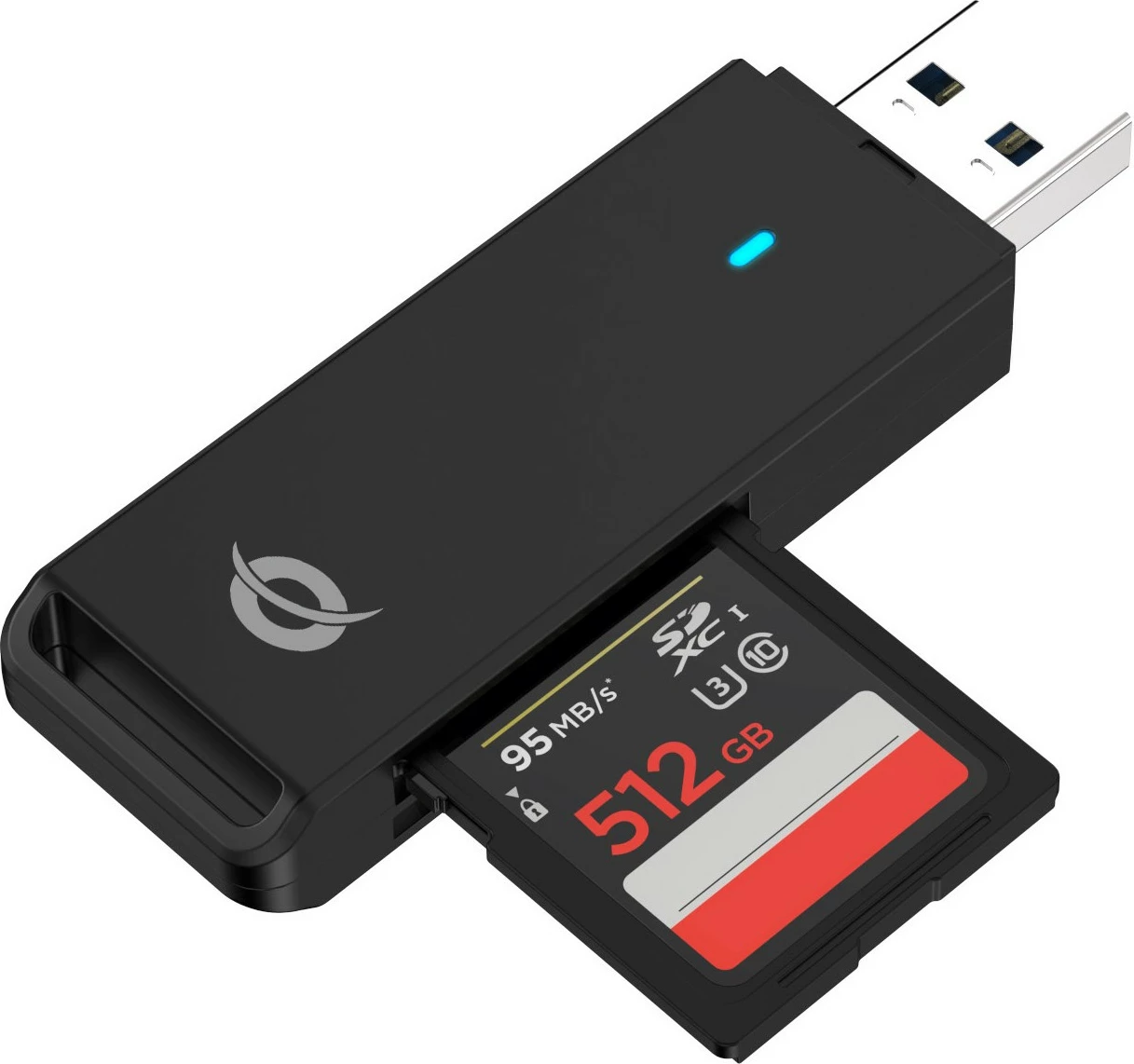 Lexues kartelash Conceptronic USB-A 3.2, Micro SD/SD, i zi