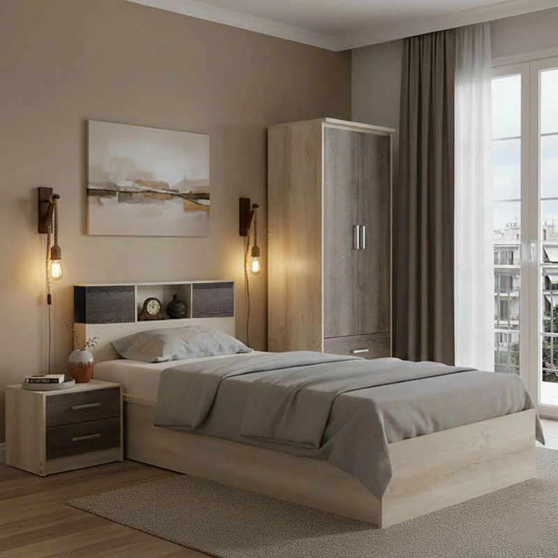 Set dhome gjumi Olympus Castillo-Toro me krevat 120x200cm, 3 pjesë