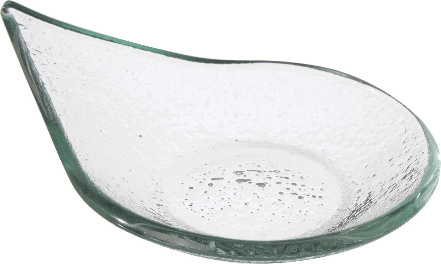 Pjatë fingerfood Fine Dine Vetro Rain Drop 80x100mm, qelq transparent, set 6 copë