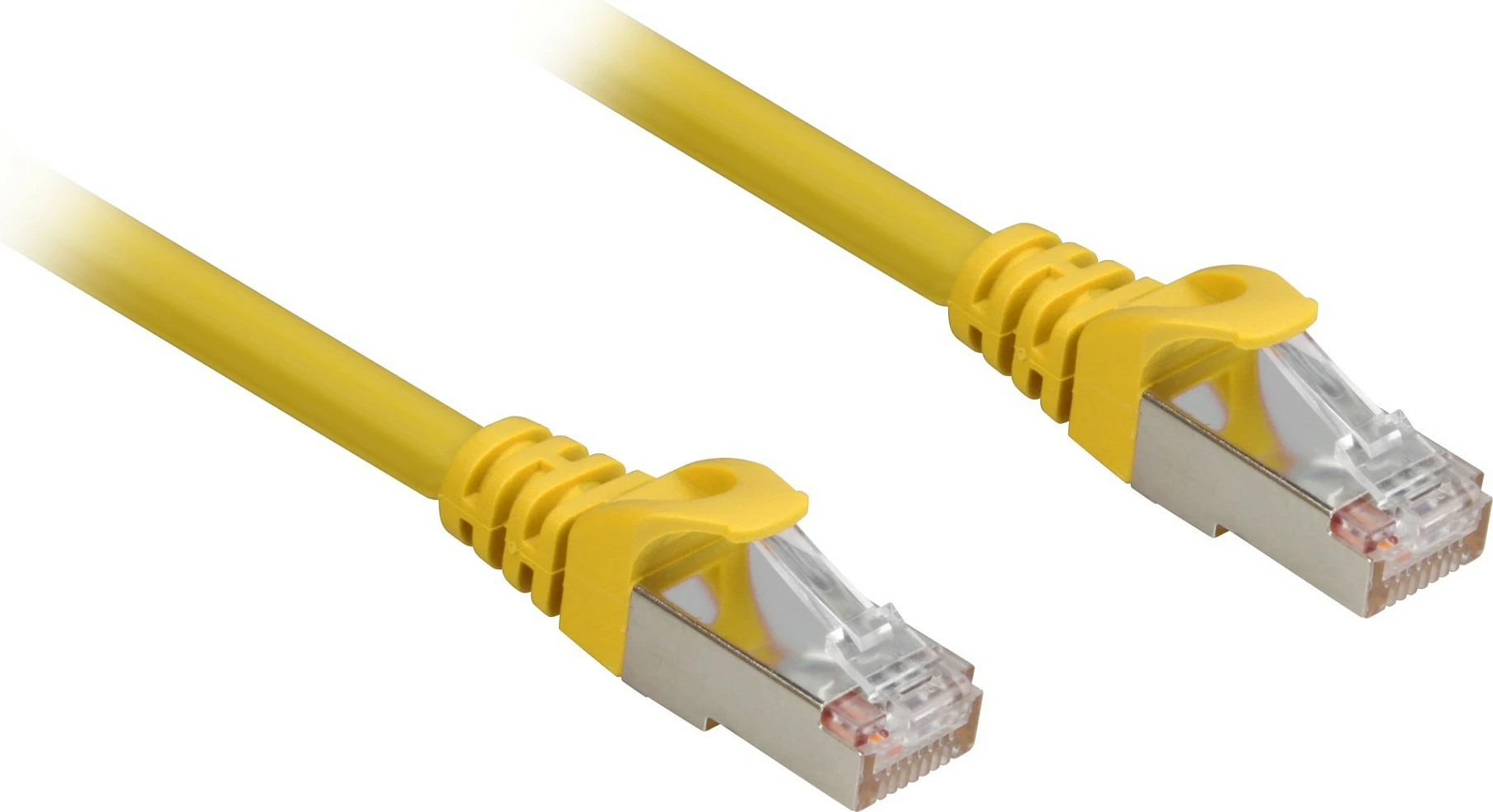 Kabllo rrjeti SHARKOON Patch RJ45 Cat.6a S/FTP, 10m, LSOH, e verdhë