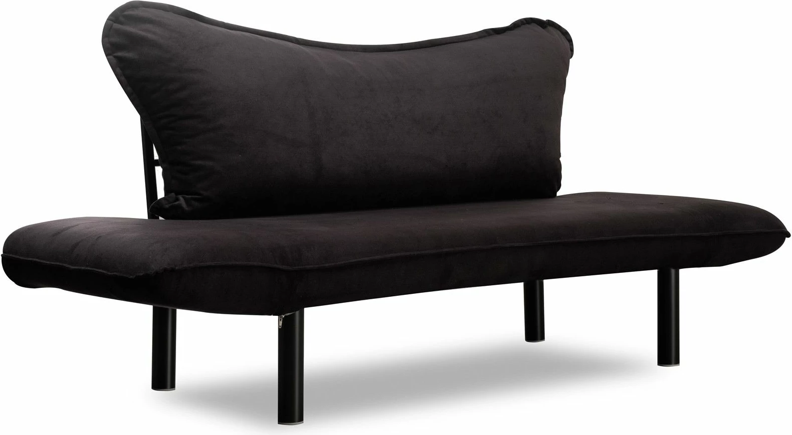 Divan-krevat dy vendësh Atelier del Sofa, Chatto, ngjyrë e zezë