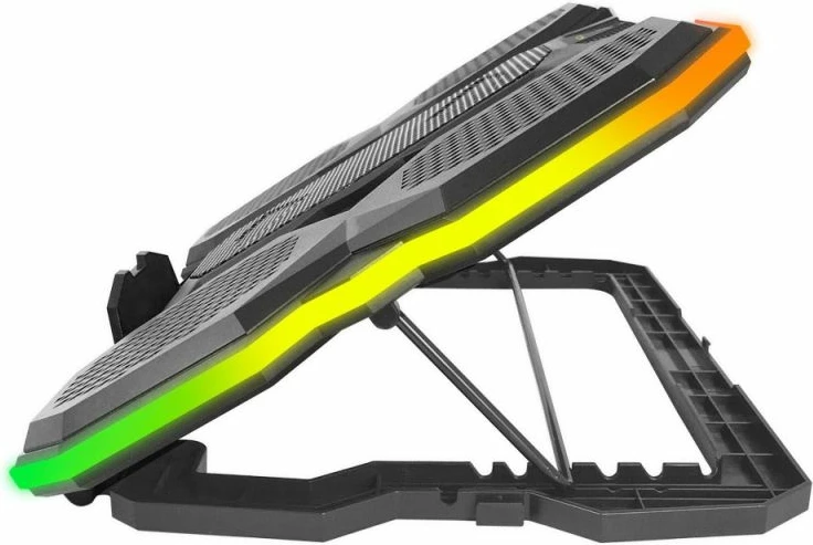 Stand ftohës gaming Esperanza Breva EGC107 me mbajtëse telefoni, i zi