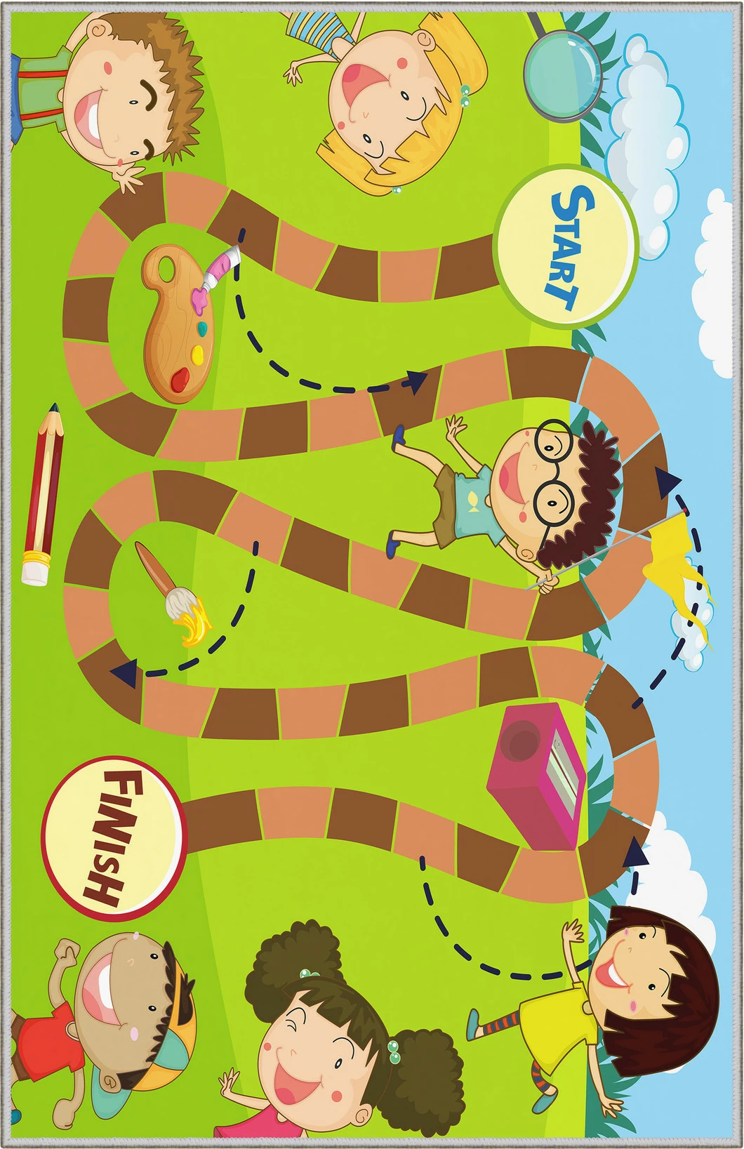 Qilim korridori, shumëngjyrësh, 80x300cm, Conceptum Hypnose, WOOKECE091