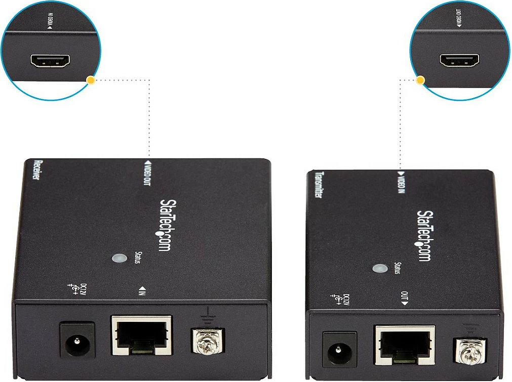 Ekstender HDMI StarTech.com ST121HDBTE, HDBaseT mbi Cat5e/6, 4K@60Hz, 70m, Power over Cable, i zi