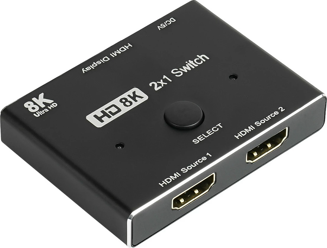 Switch HDMI GoodConnections 2x1, HDMI 2.1, 8K Ultra HD, metal, i zi