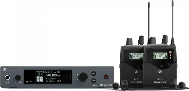 Set monitorimi në vesh Sennheiser EW IEM G4-twin-A1, dy marrës, i zi