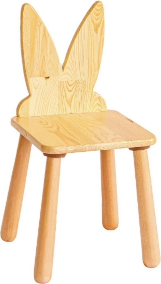 Karrige fëmijësh Skye Decor, model lepur, ngjyrë lisi