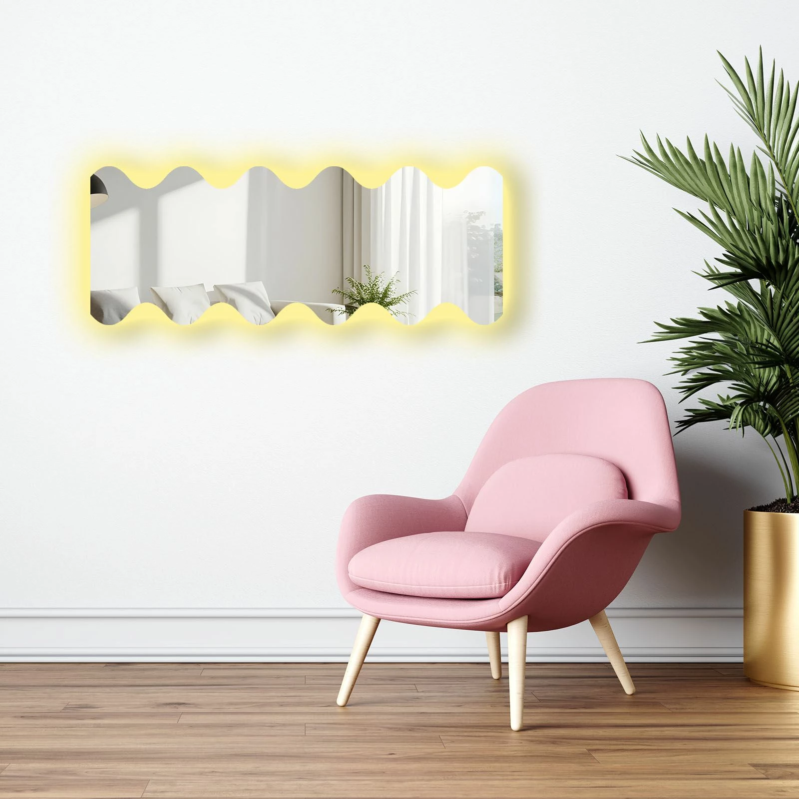 Pasqyrë me ndriçim LED, Skye Decor, 52135Ledayna-006