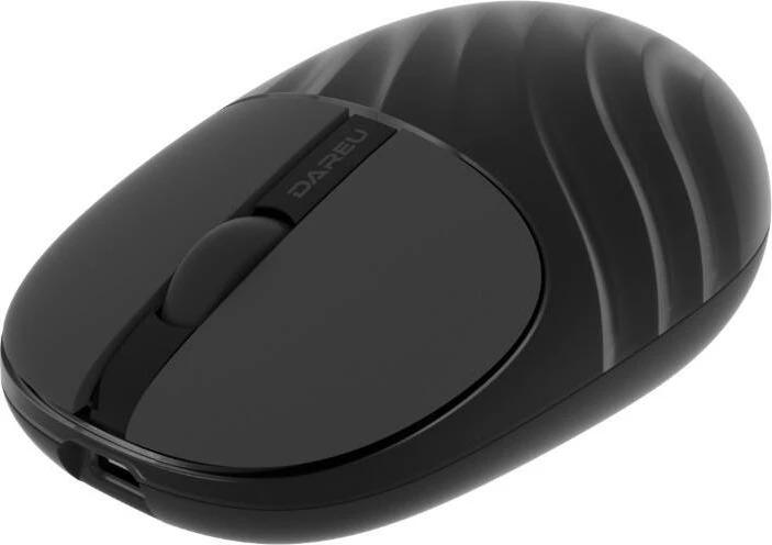 Maus wireless Dareu LM135G 1200 DPI 4 butona 2.4G bateri 300 mAh USB-C e zezë
