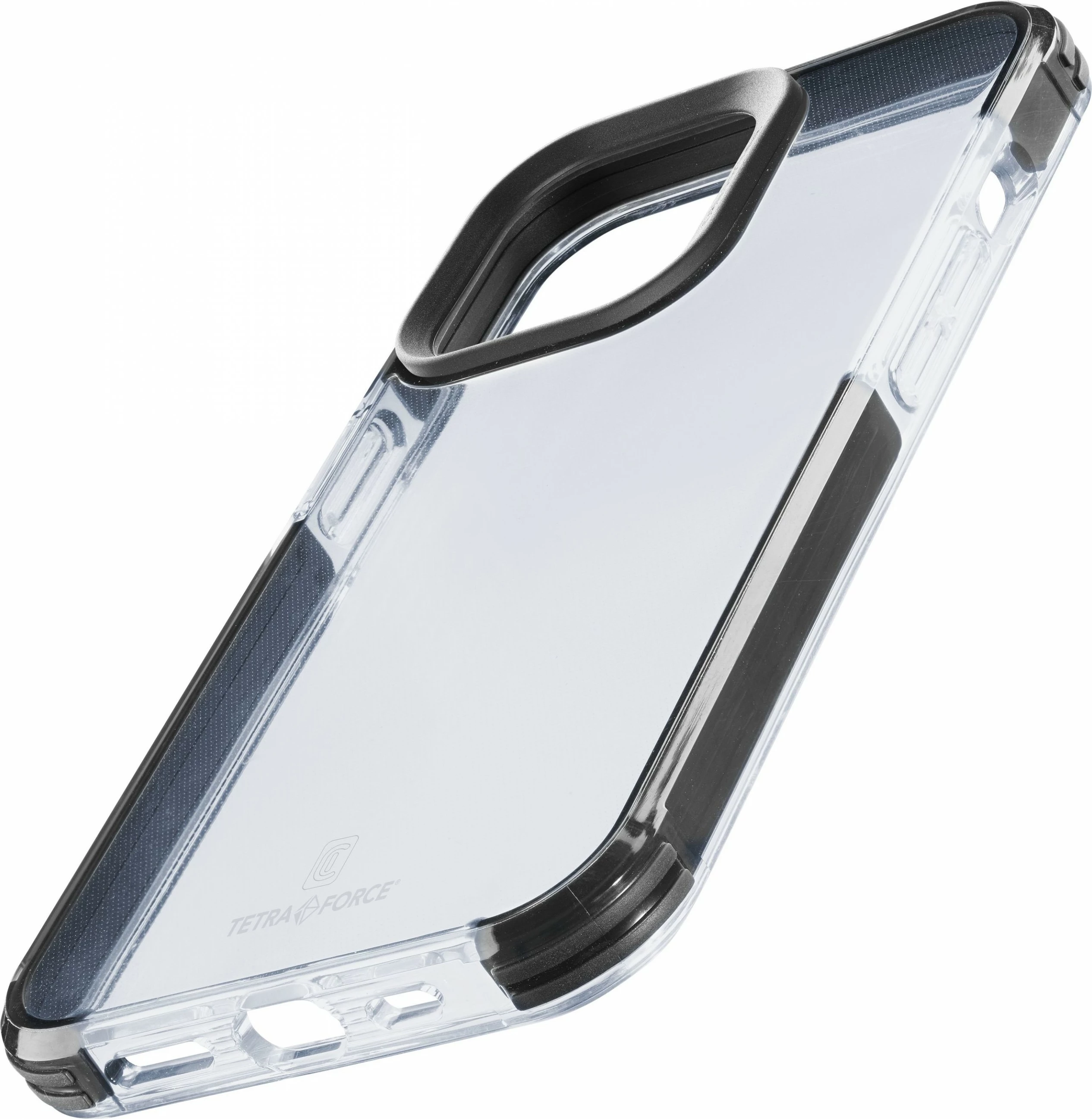 Mbështjellës Cellularline Tetra Force Strong Guard për iPhone 15, 6.1", e zezë