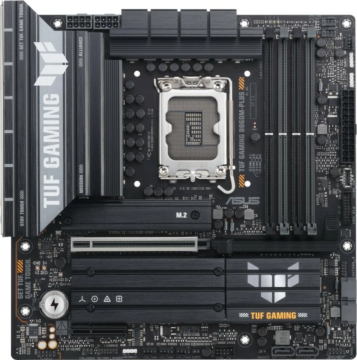 Pllakë amë Asus TUF GAMING B860M-PLUS, LGA1851, DDR5, mATX, e zezë
